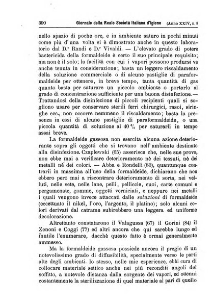 Giornale della Società italiana d'igiene