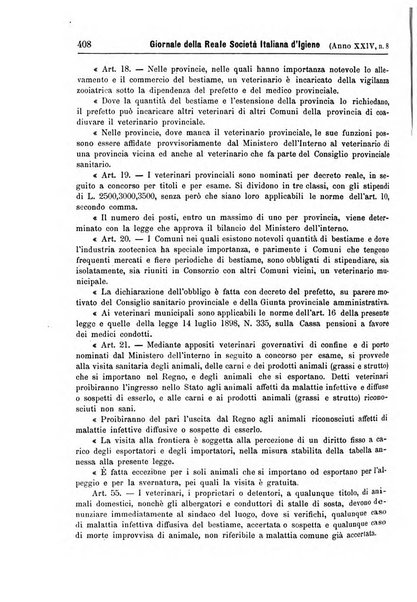 Giornale della Società italiana d'igiene