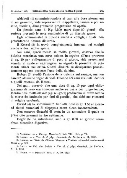 Giornale della Società italiana d'igiene