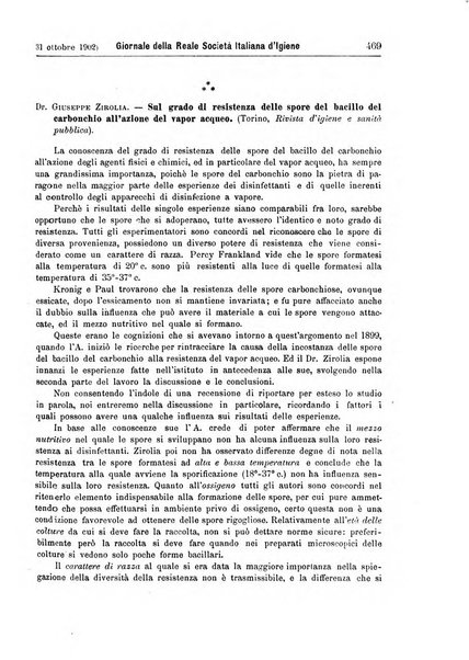 Giornale della Società italiana d'igiene