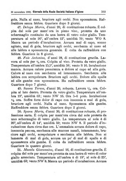 Giornale della Società italiana d'igiene