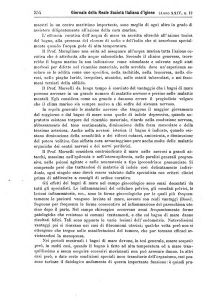 Giornale della Società italiana d'igiene