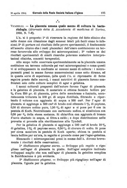 Giornale della Società italiana d'igiene