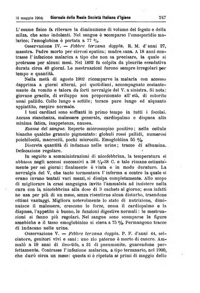 Giornale della Società italiana d'igiene