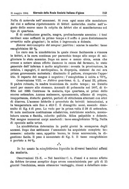 Giornale della Società italiana d'igiene