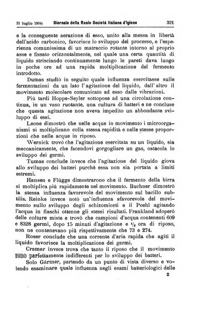 Giornale della Società italiana d'igiene