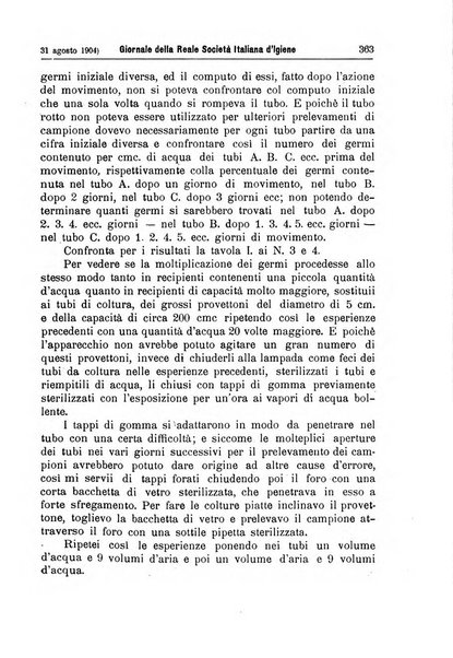 Giornale della Società italiana d'igiene