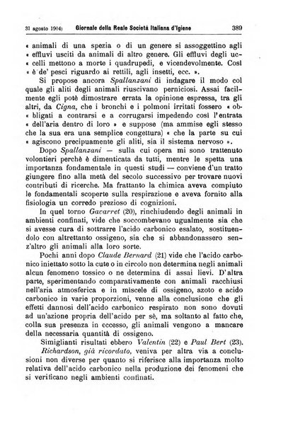 Giornale della Società italiana d'igiene