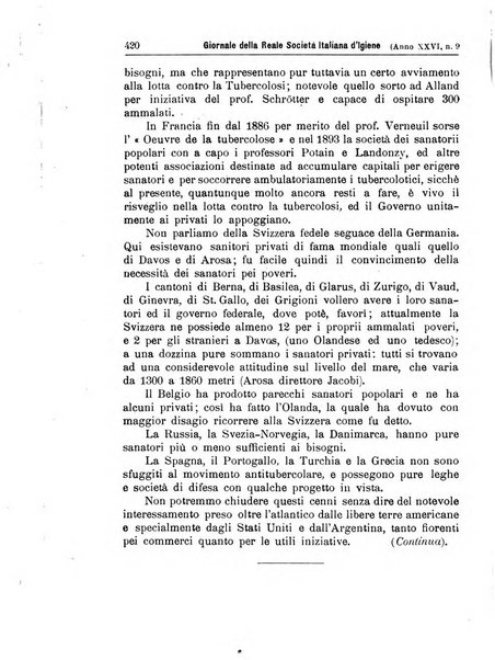 Giornale della Società italiana d'igiene