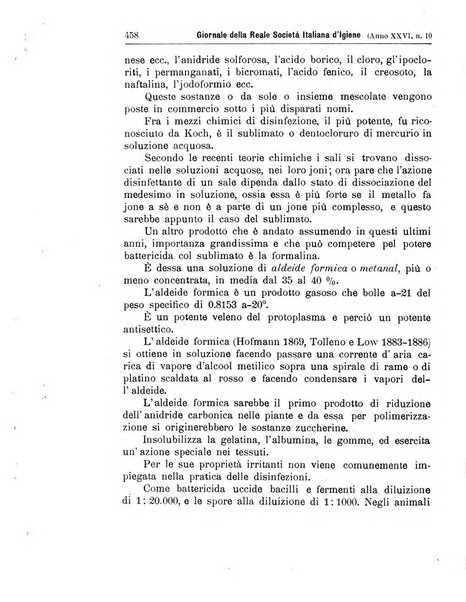 Giornale della Società italiana d'igiene