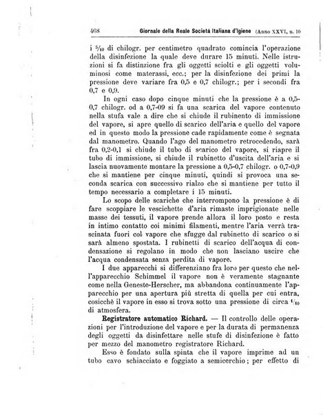 Giornale della Società italiana d'igiene