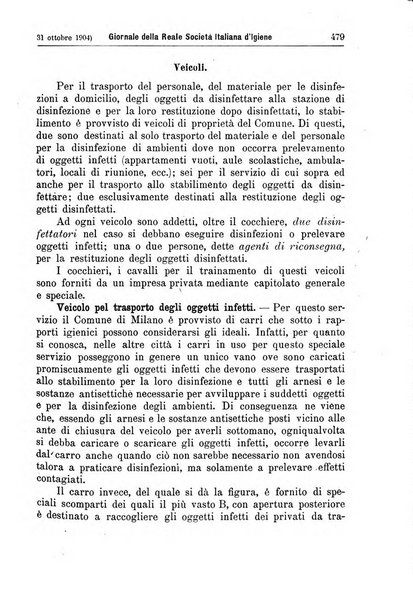 Giornale della Società italiana d'igiene