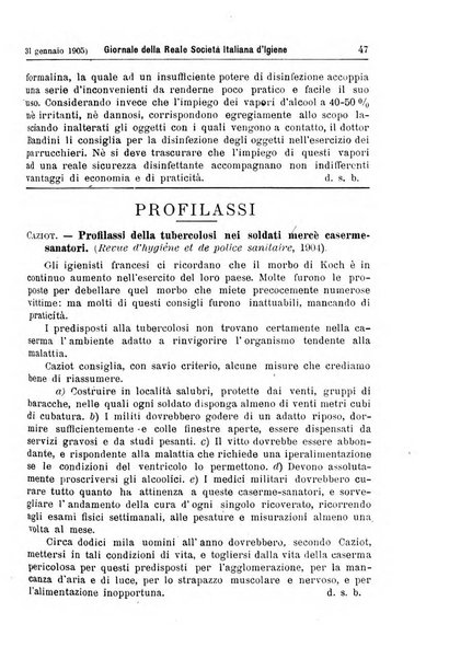 Giornale della Società italiana d'igiene