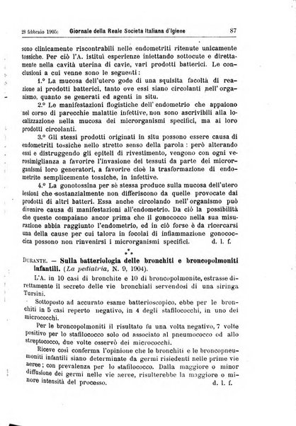 Giornale della Società italiana d'igiene