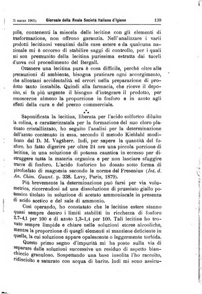 Giornale della Società italiana d'igiene