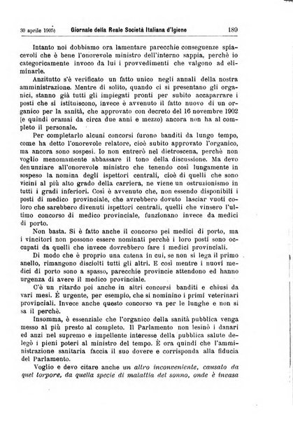 Giornale della Società italiana d'igiene