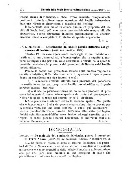 Giornale della Società italiana d'igiene