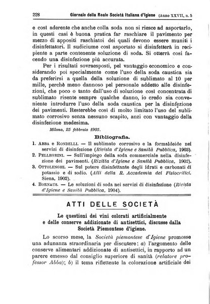 Giornale della Società italiana d'igiene