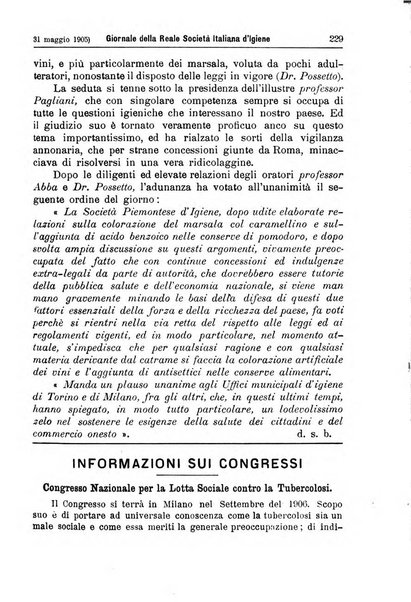 Giornale della Società italiana d'igiene