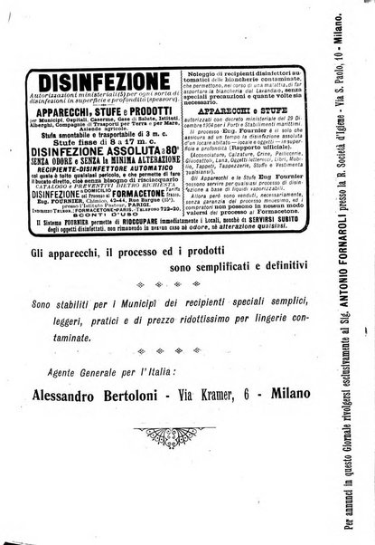 Giornale della Società italiana d'igiene