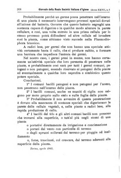 Giornale della Società italiana d'igiene