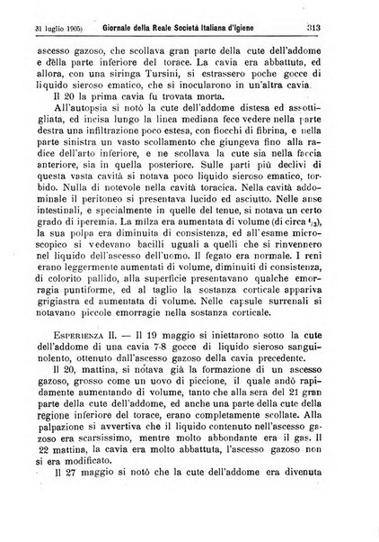 Giornale della Società italiana d'igiene