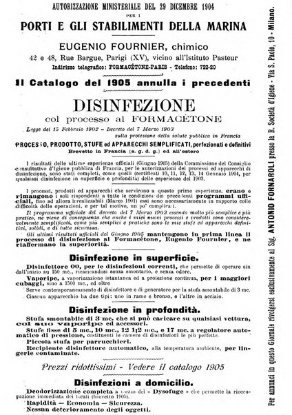 Giornale della Società italiana d'igiene