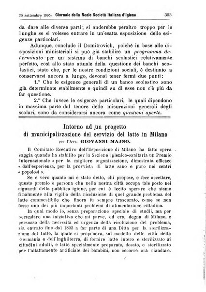 Giornale della Società italiana d'igiene