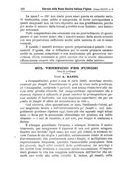 Giornale della Società italiana d'igiene