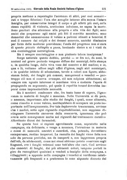 Giornale della Società italiana d'igiene