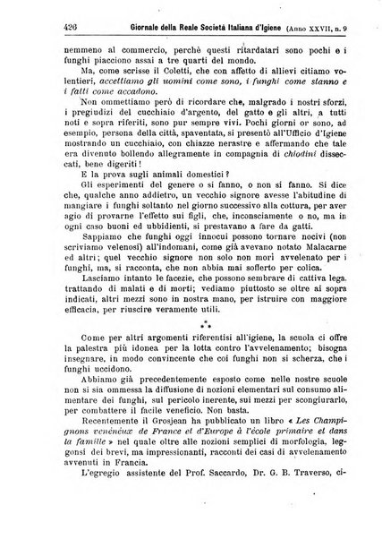 Giornale della Società italiana d'igiene