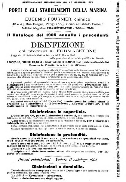 Giornale della Società italiana d'igiene