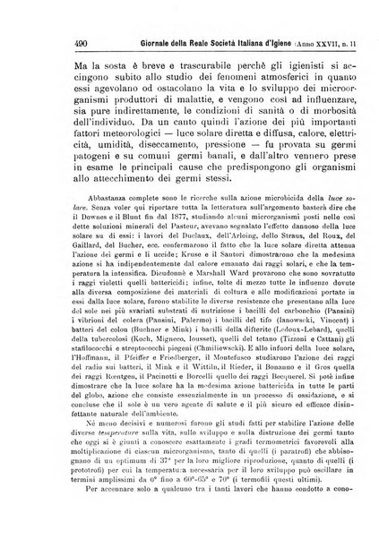 Giornale della Società italiana d'igiene