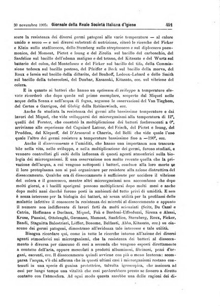 Giornale della Società italiana d'igiene