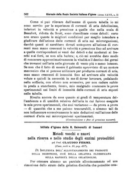 Giornale della Società italiana d'igiene