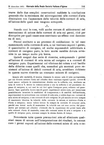 Giornale della Società italiana d'igiene