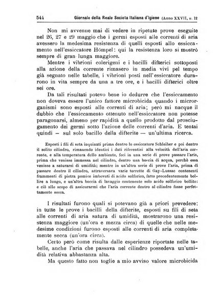 Giornale della Società italiana d'igiene