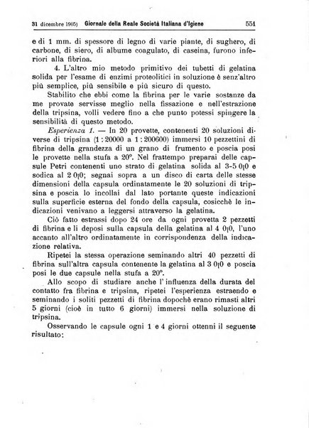 Giornale della Società italiana d'igiene