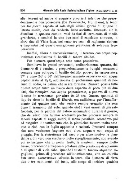 Giornale della Società italiana d'igiene