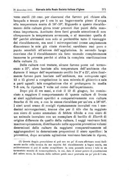 Giornale della Società italiana d'igiene