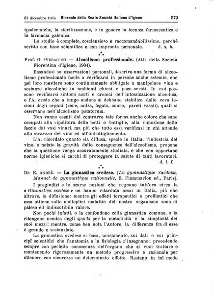 Giornale della Società italiana d'igiene