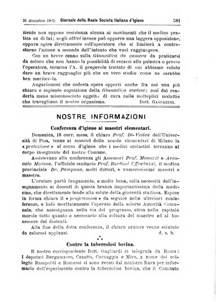 Giornale della Società italiana d'igiene