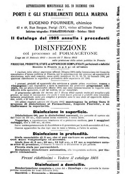 Giornale della Società italiana d'igiene