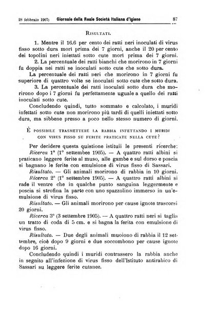 Giornale della Società italiana d'igiene