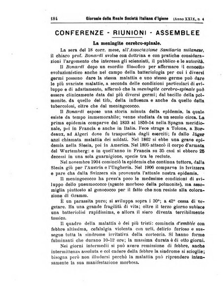 Giornale della Società italiana d'igiene