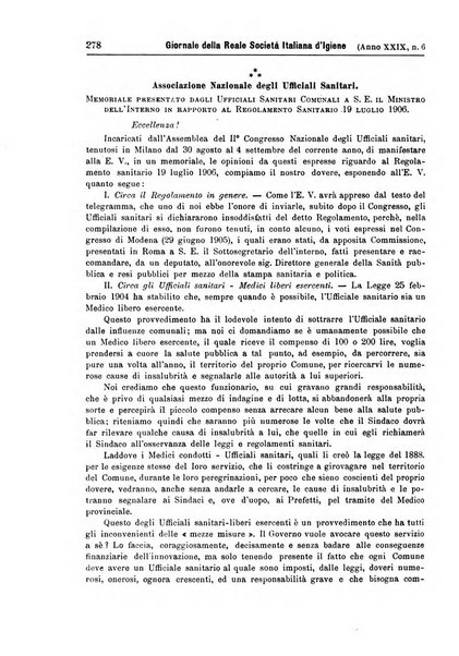 Giornale della Società italiana d'igiene