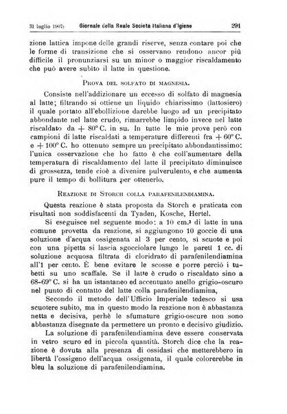 Giornale della Società italiana d'igiene