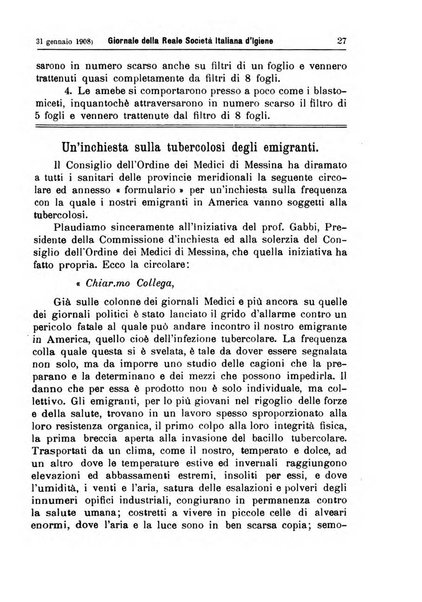 Giornale della Società italiana d'igiene