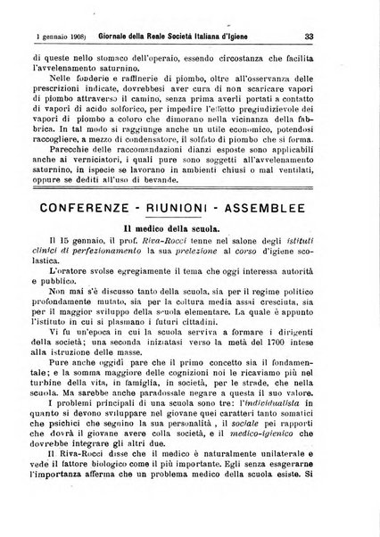 Giornale della Società italiana d'igiene