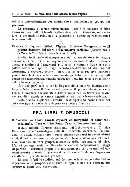 Giornale della Società italiana d'igiene